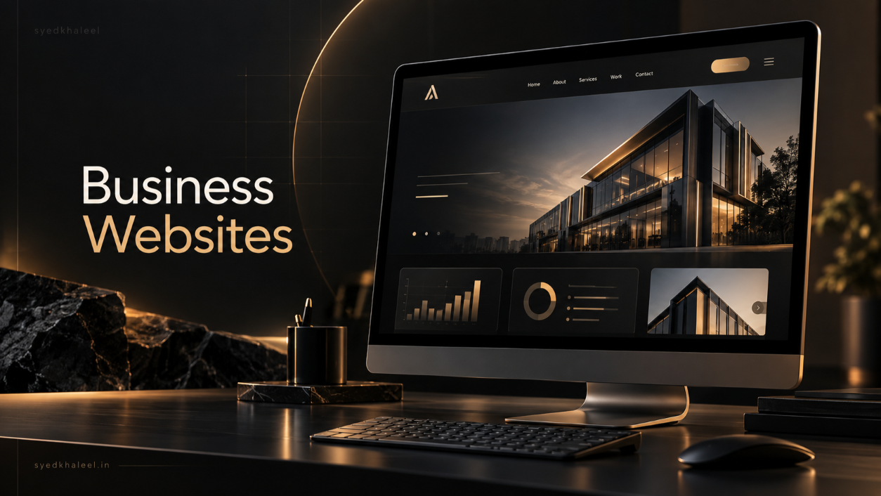 Custom business website design and development by Syed Khaleel