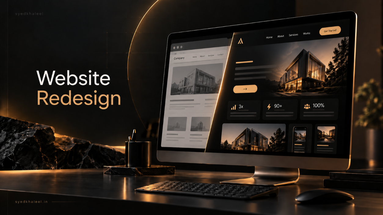 Modern website redesign and performance upgrade showcase
