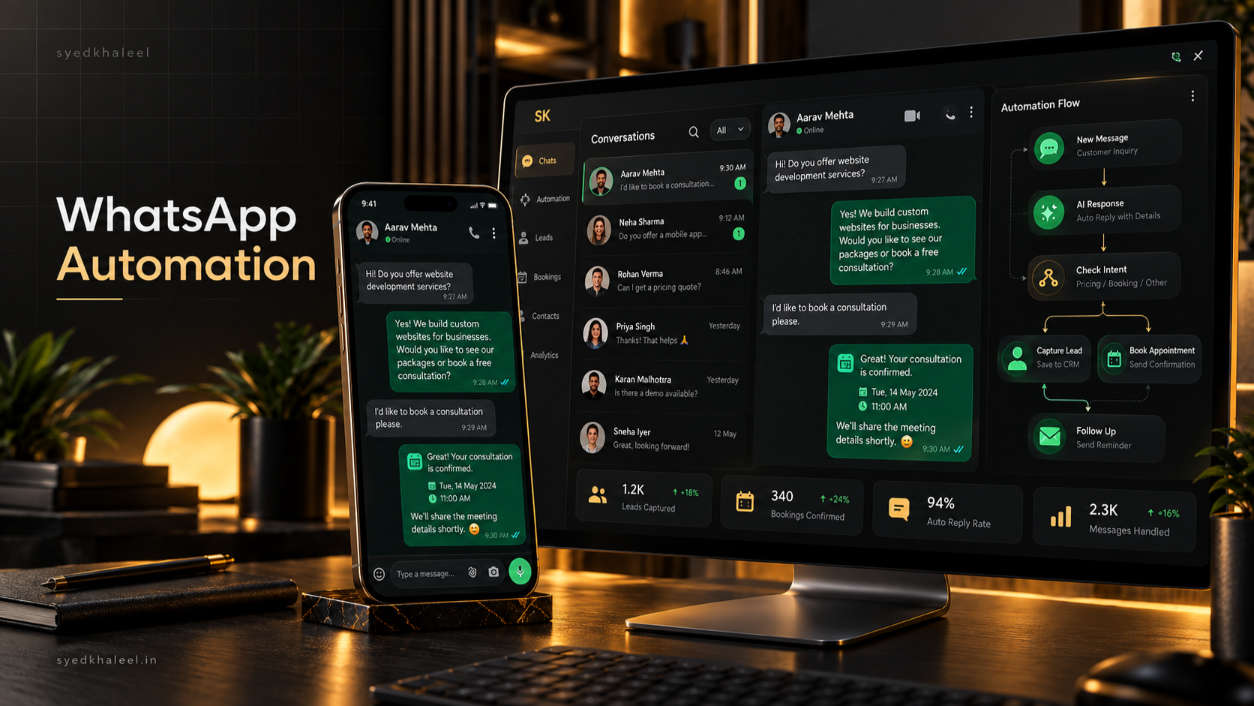 WhatsApp business automation and interactive lead qualification